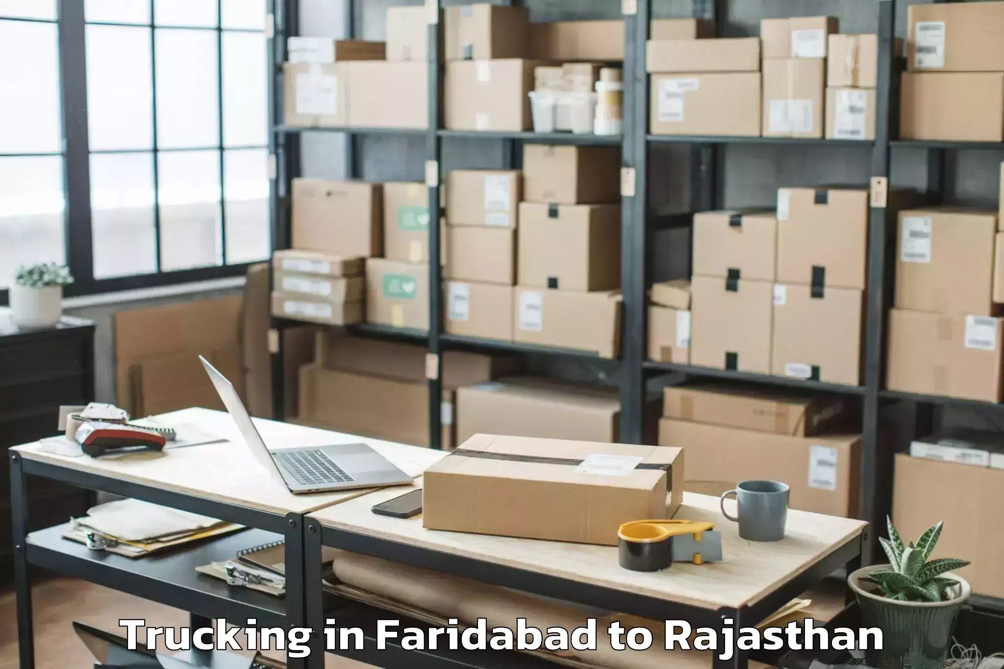 Discover Faridabad to Sheoganj Trucking